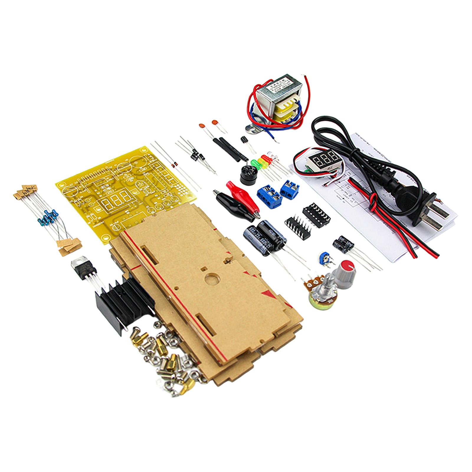 Diy Electronics Workshop - Regulowana płytka zasilająca LM317, zestaw regulatora