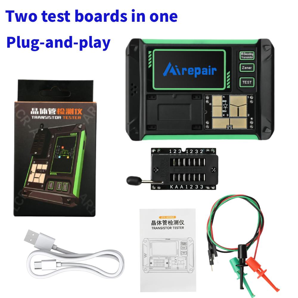 R/Diy Electronics - Tester tranzystorów wielofunkcyjny LCR-AR1, miernik pojemności,