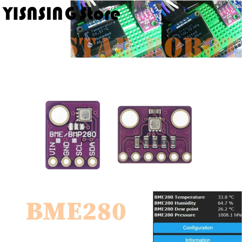 Bme280 Humidity Sensor - BME280 5V 3.3V Czujnik cyfrowy Temperatura