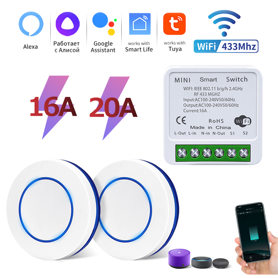 Rf 433Mhz Module - Inteligentny przełącznik WiFi Tuya RF 433MHz