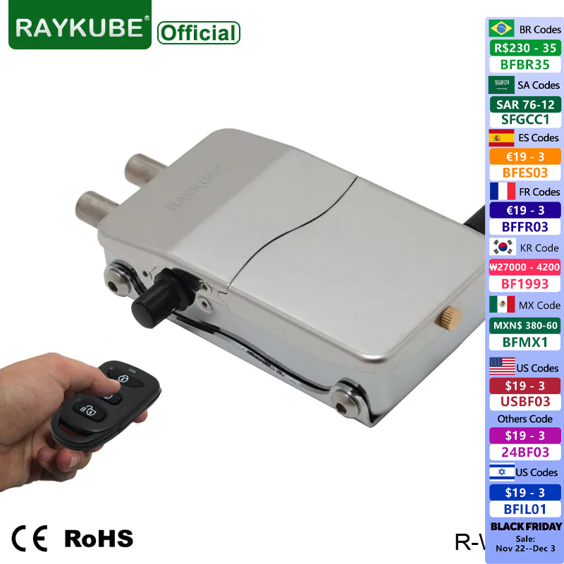 R/Diy Electronics - RAYKUBE elektroniczny zamek do drzwi Keyless