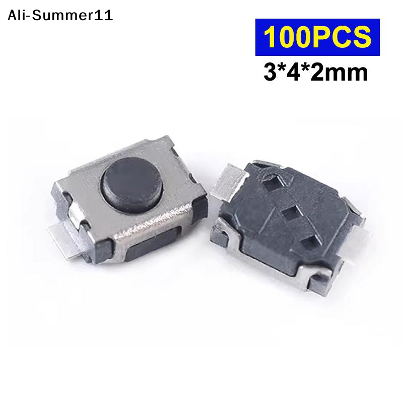 Push Button Tactile - 【Mm】100 szt. Mikroprzełącznik 3*4*2MM do pilotów