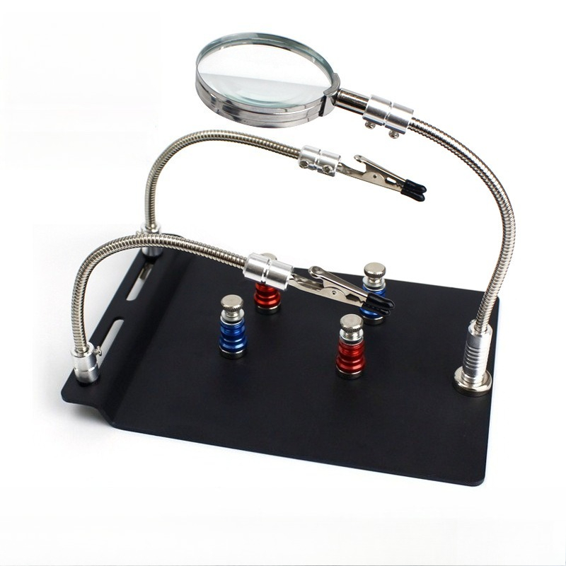Diy Electronics Workstation - Magnetyczny uchwyt na PCB, regulowana stacja