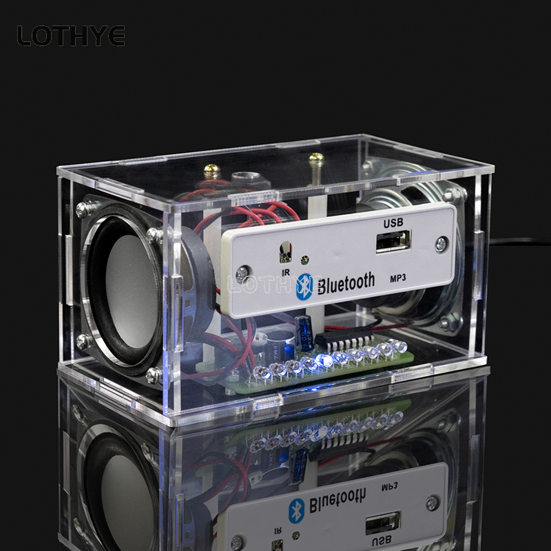 Diy Audio Electronics Kit - Mini podwójny głośnik Bluetooth Audio 3W
