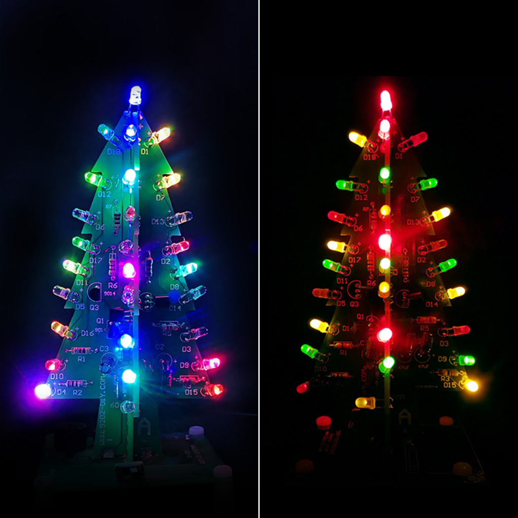 Diy Electronics Set - Kolorowa choinka LED Zestaw do samodzielnego