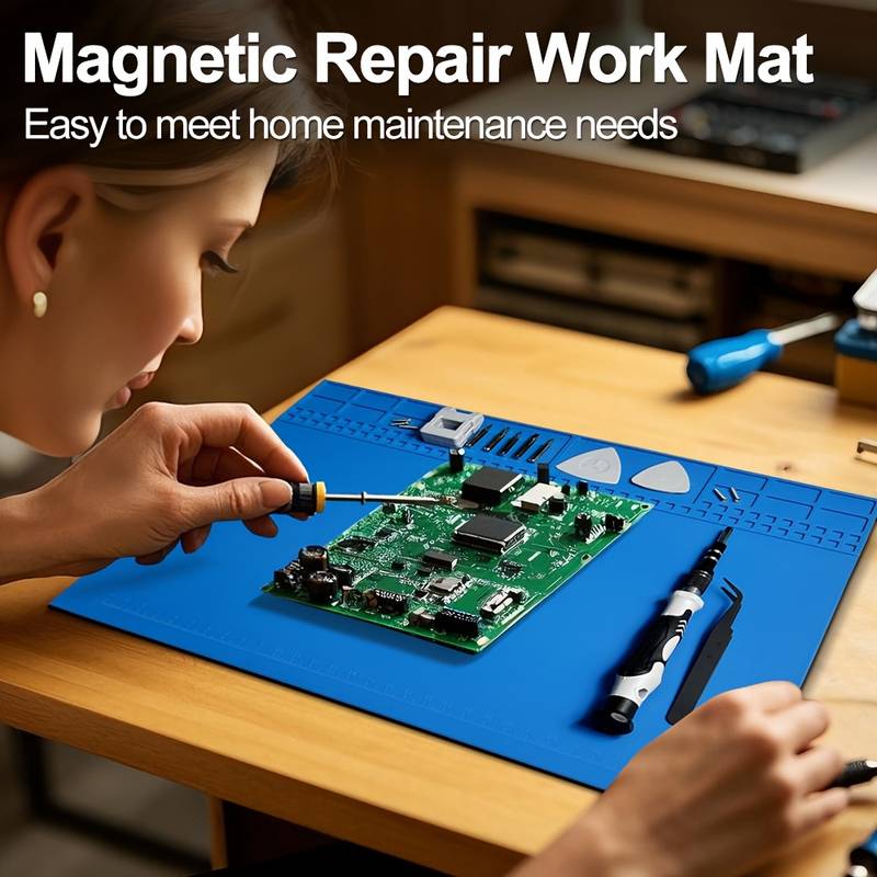 Diy Electronics Workstation - Antystatyczna silikonowa mata lutownicza, odporna na