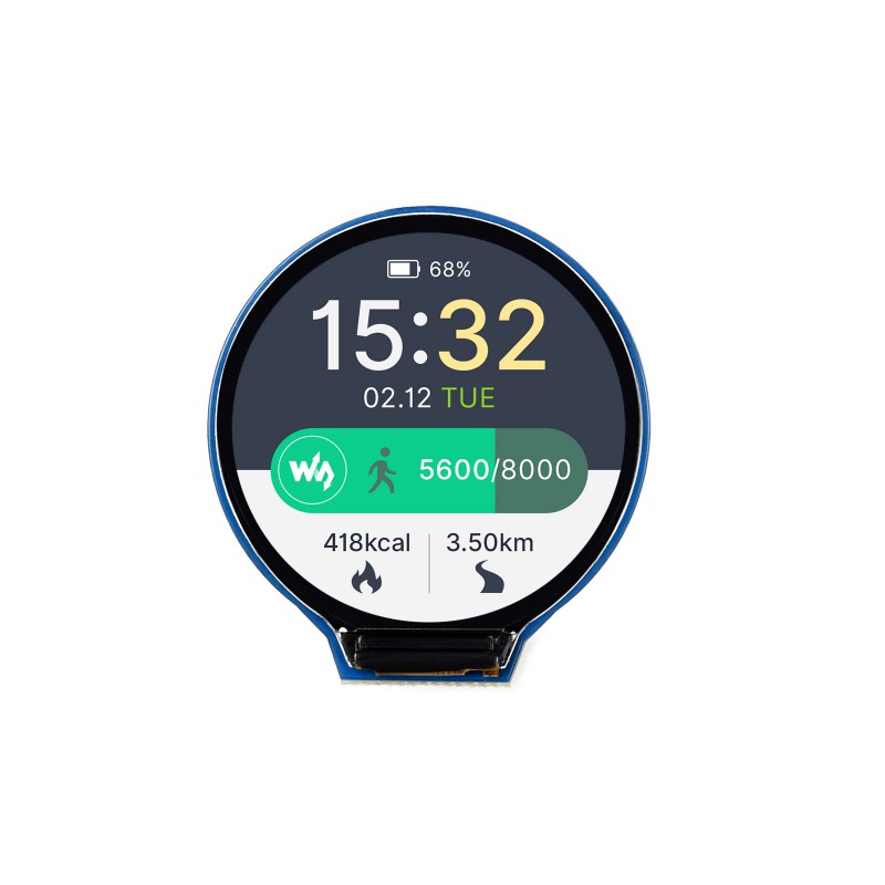 Okrągły moduł TFT LCD 1.28 cal – Diy Wearable Electronics recenzja i cena