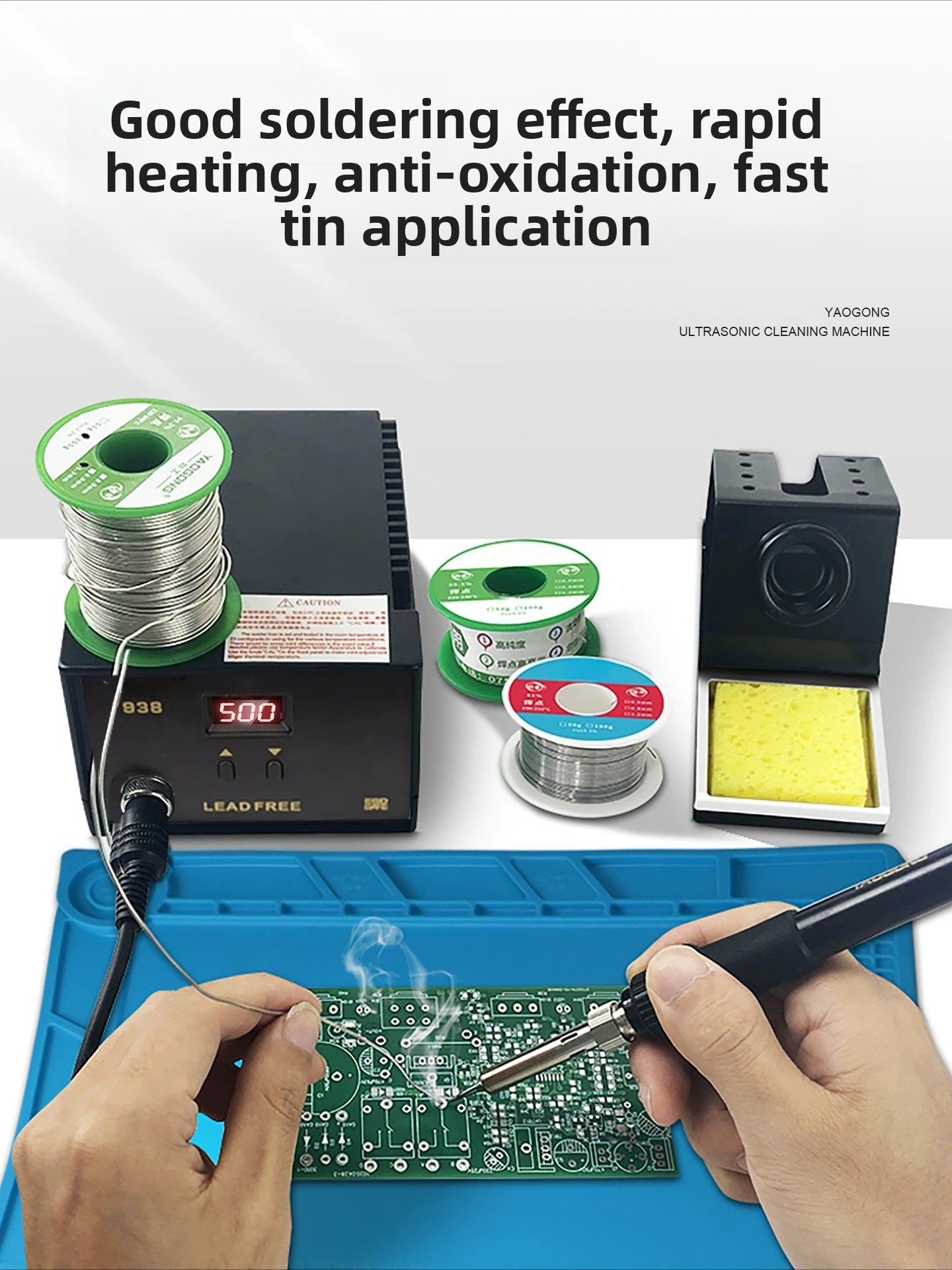 Stacja lutownicza 936B 60W z r – Diy Electronics Workstation recenzja i cena