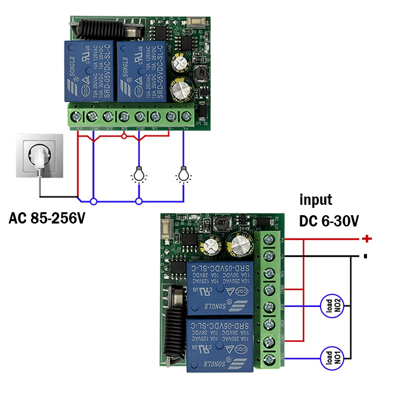 DC 9V 12V 24V AC 85-250V 2CH M – Rf 433Mhz Module recenzja i cena