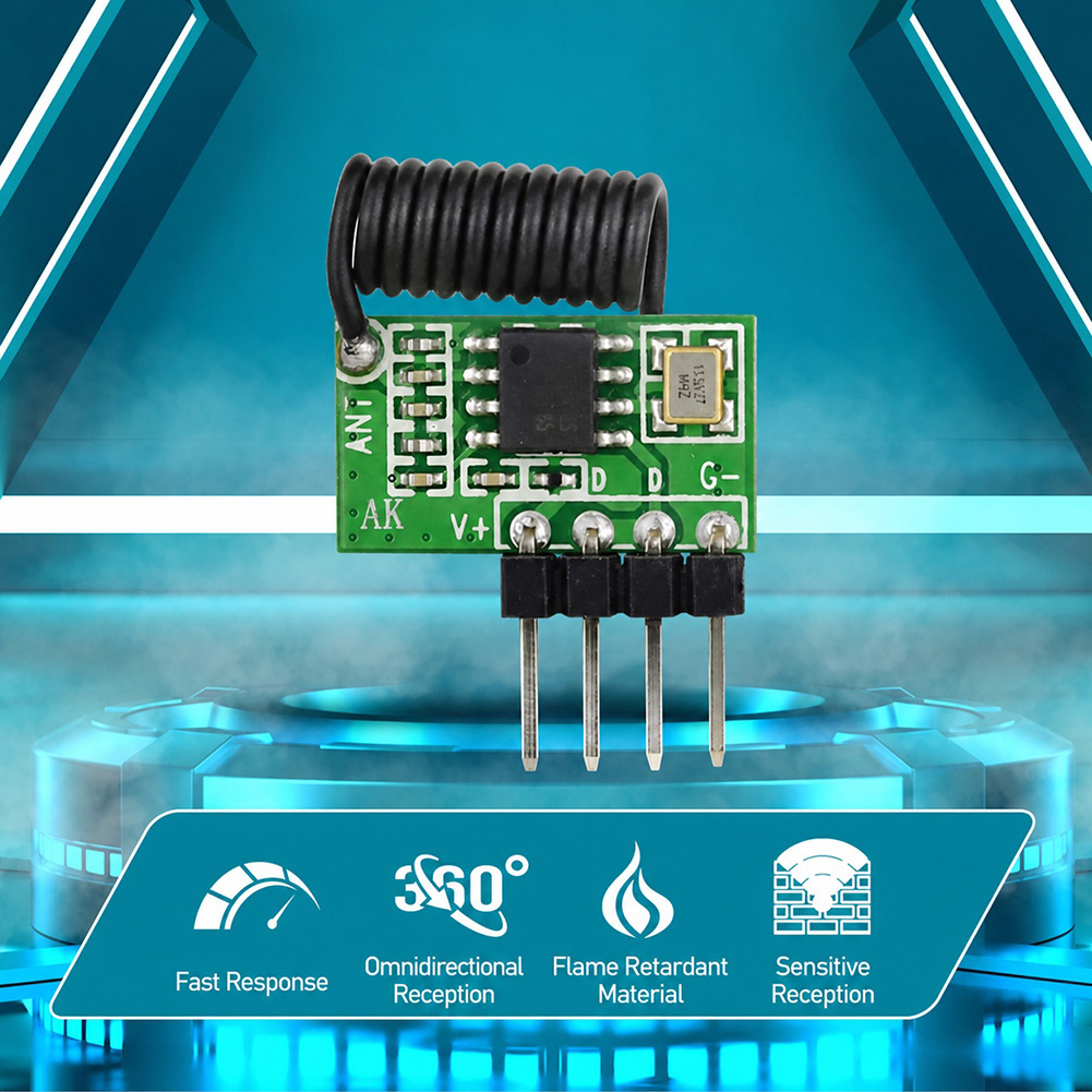 Moduł odbiornika RF superheter – Rf 433Mhz Module recenzja i cena