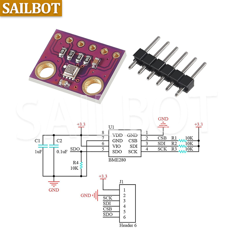 BME280 5V 3.3V czujnik cyfrowy – Bme280 Humidity Sensor recenzja i cena