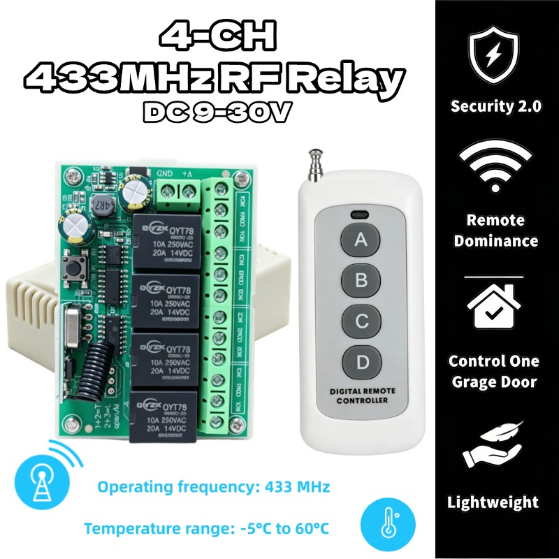 Uniwersalny bezprzewodowy pilo – Rf 433Mhz Module recenzja i cena