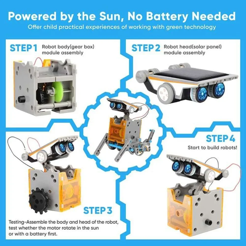 13 w 1 Robot zasilany energią  – Diy Electronics Set recenzja i cena