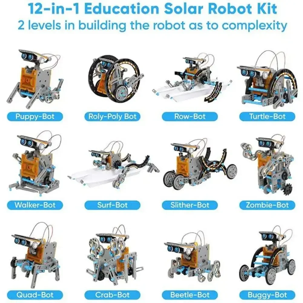 13 w 1 Robot zasilany energią  – Diy Electronics Set recenzja i cena